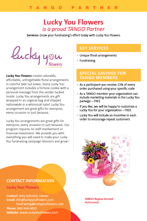 Lucky You Flowers - TANGO Value Proposition