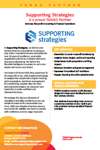 Supporting Strategies' TANGO value proposition