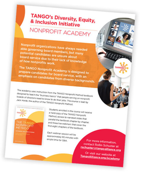 Nonprofit Academy Board Member Training | TANGO