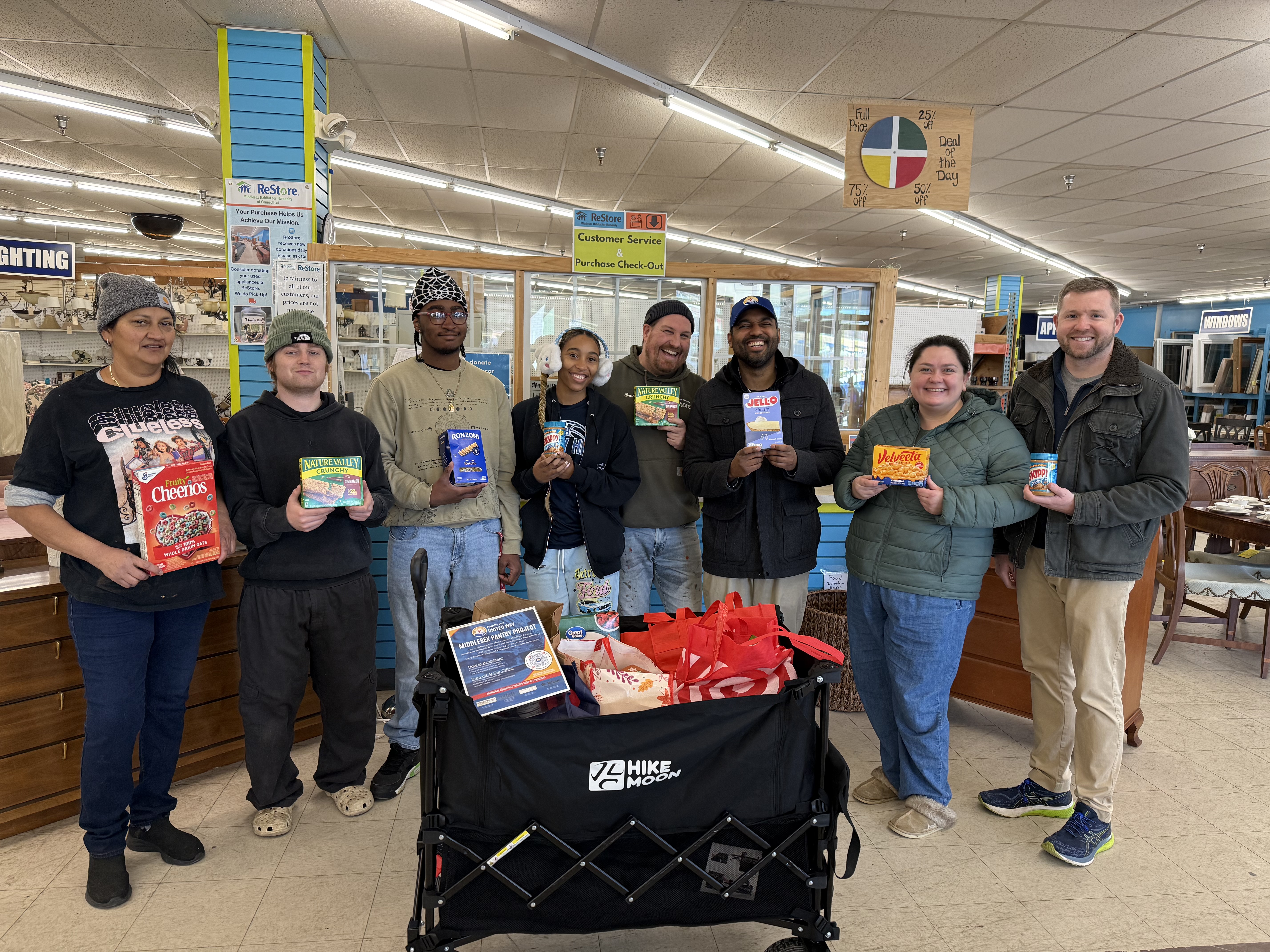 BristolWorks! team being rewarded with Main Street Community Foundation grant check.