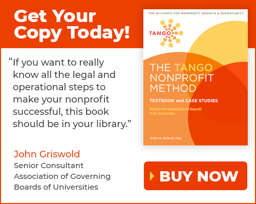 The TANGO Nonprofit Method by Jack Horak - guidebook for nonprofit organization success